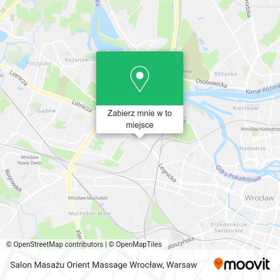 Mapa Salon Masażu Orient Massage Wrocław