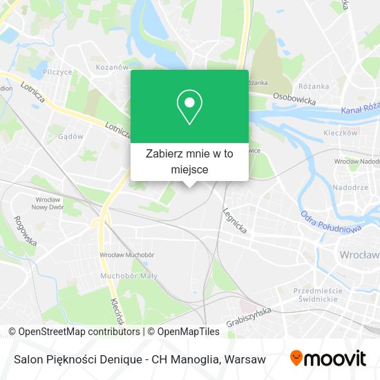 Mapa Salon Piękności Denique - CH Manoglia