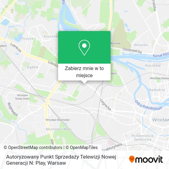 Mapa Autoryzowany Punkt Sprzedaży Telewizji Nowej Generacji N: Play