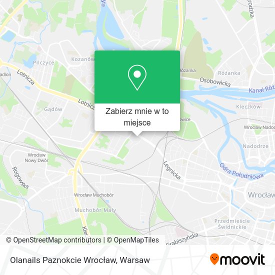 Mapa Olanails Paznokcie Wrocław