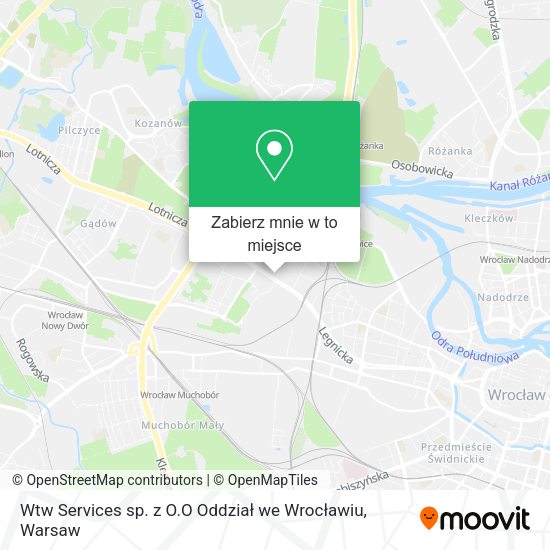 Mapa Wtw Services sp. z O.O Oddział we Wrocławiu