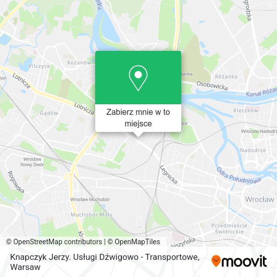 Mapa Knapczyk Jerzy. Usługi Dźwigowo - Transportowe