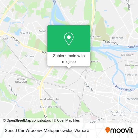 Mapa Speed Car Wrocław, Małopanewska