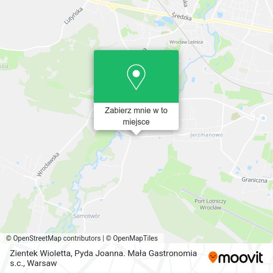 Mapa Zientek Wioletta, Pyda Joanna. Mała Gastronomia s.c.