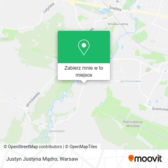 Mapa Justyn Justyna Mądro