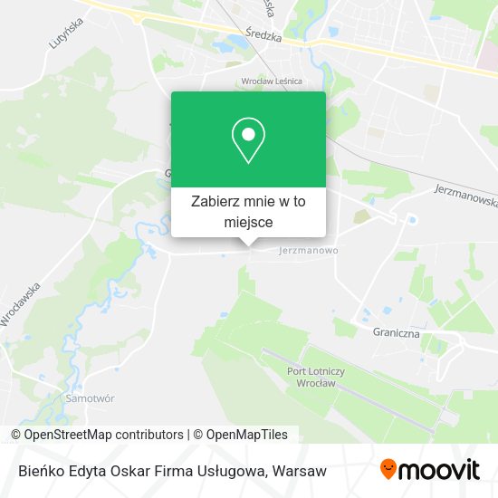 Mapa Bieńko Edyta Oskar Firma Usługowa