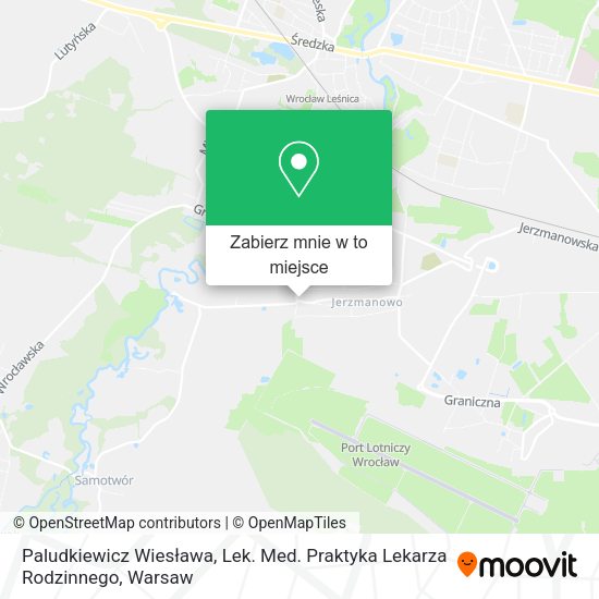 Mapa Paludkiewicz Wiesława, Lek. Med. Praktyka Lekarza Rodzinnego