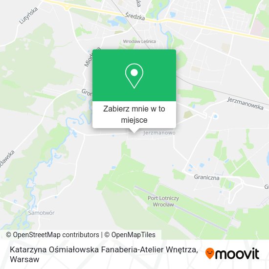 Mapa Katarzyna Ośmiałowska Fanaberia-Atelier Wnętrza