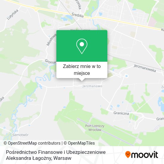 Mapa Pośrednictwo Finansowe i Ubezpieczeniowe Aleksandra Łagożny