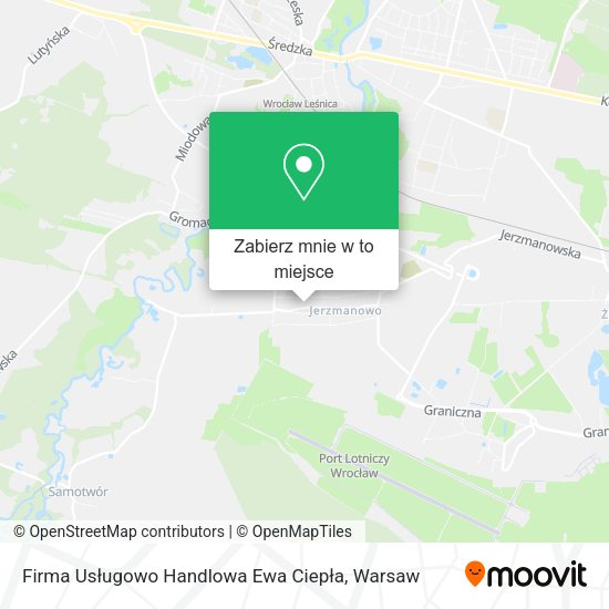 Mapa Firma Usługowo Handlowa Ewa Ciepła