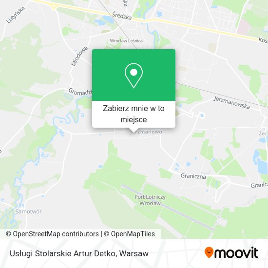 Mapa Usługi Stolarskie Artur Detko