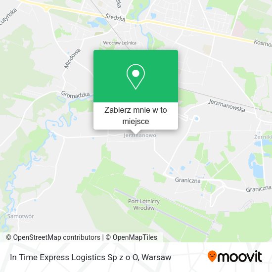 Mapa In Time Express Logistics Sp z o O