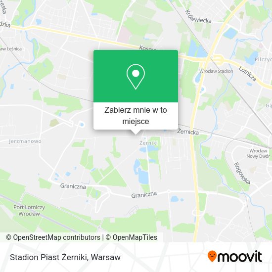 Mapa Stadion Piast Żerniki