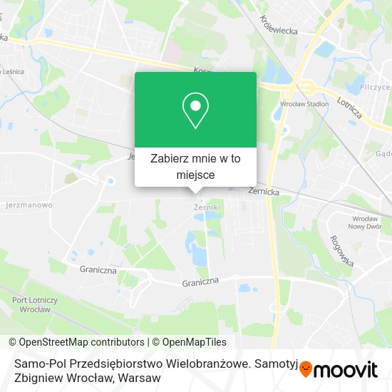 Mapa Samo-Pol Przedsiębiorstwo Wielobranżowe. Samotyj Zbigniew Wrocław