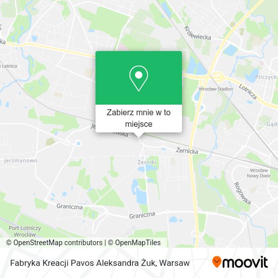 Mapa Fabryka Kreacji Pavos Aleksandra Żuk