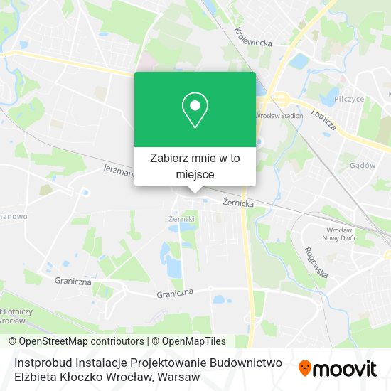 Mapa Instprobud Instalacje Projektowanie Budownictwo Elżbieta Kłoczko Wrocław