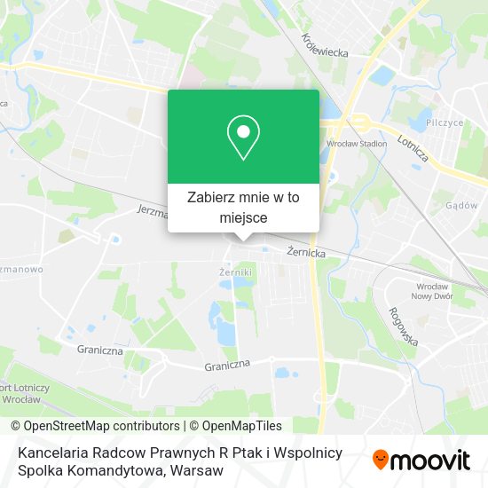 Mapa Kancelaria Radcow Prawnych R Ptak i Wspolnicy Spolka Komandytowa