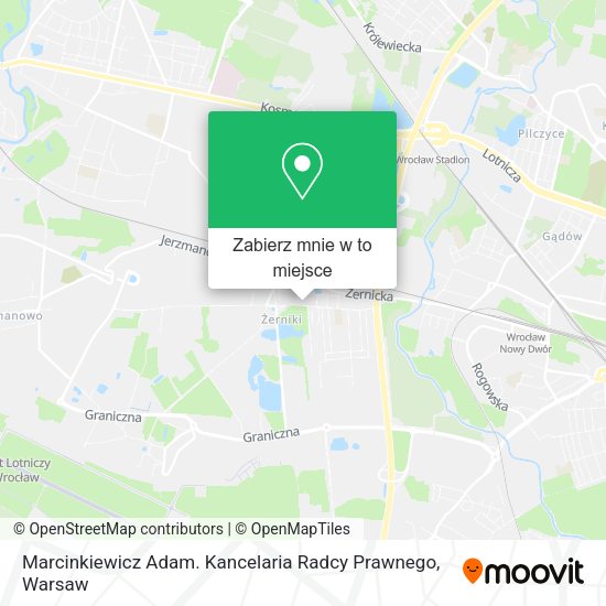 Mapa Marcinkiewicz Adam. Kancelaria Radcy Prawnego