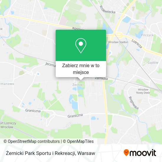 Mapa Żernicki Park Sportu i Rekreacji