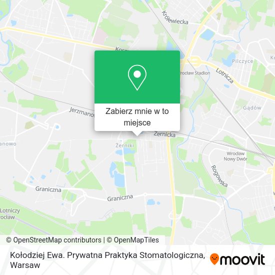 Mapa Kołodziej Ewa. Prywatna Praktyka Stomatologiczna