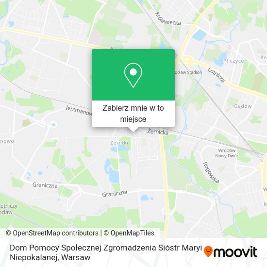 Mapa Dom Pomocy Społecznej Zgromadzenia Sióstr Maryi Niepokalanej