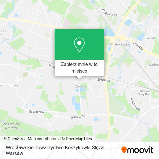 Mapa Wrocławskie Towarzystwo Koszykówki Ślęża