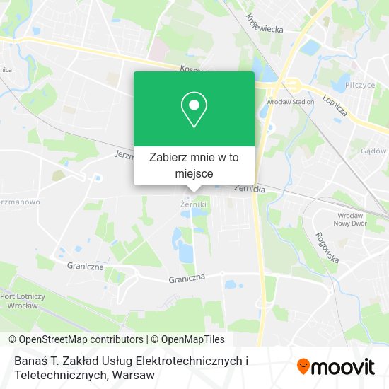 Mapa Banaś T. Zakład Usług Elektrotechnicznych i Teletechnicznych