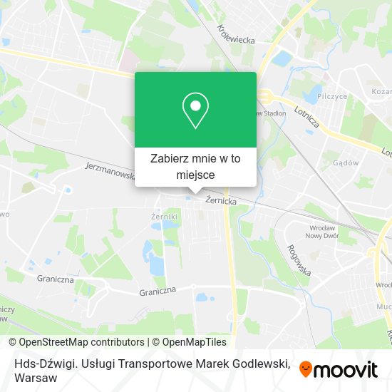 Mapa Hds-Dźwigi. Usługi Transportowe Marek Godlewski