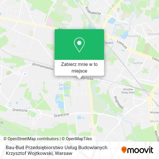 Mapa Bau-Bud Przedsiębiorstwo Usług Budowlanych Krzysztof Wojtkowski