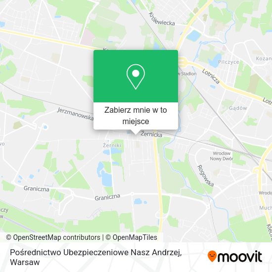 Mapa Pośrednictwo Ubezpieczeniowe Nasz Andrzej