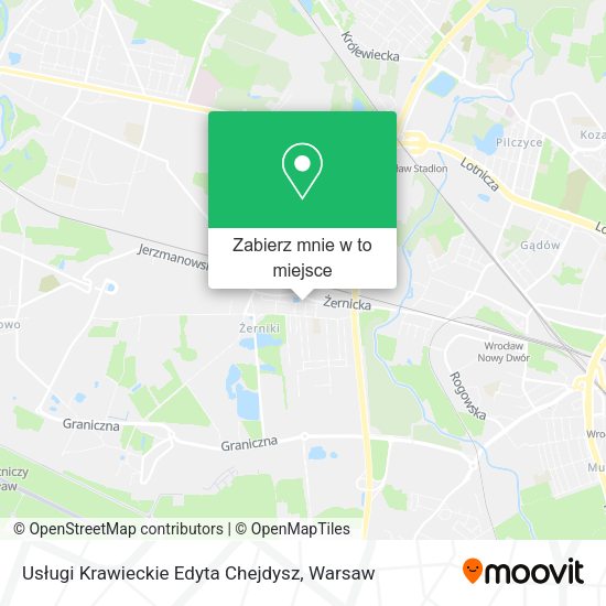 Mapa Usługi Krawieckie Edyta Chejdysz