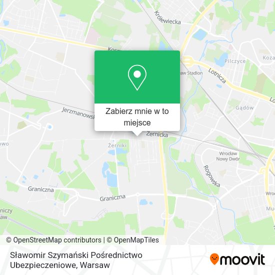 Mapa Sławomir Szymański Pośrednictwo Ubezpieczeniowe