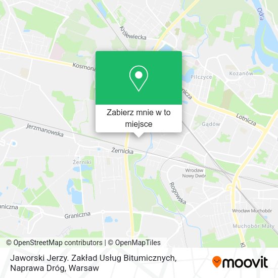 Mapa Jaworski Jerzy. Zakład Usług Bitumicznych, Naprawa Dróg