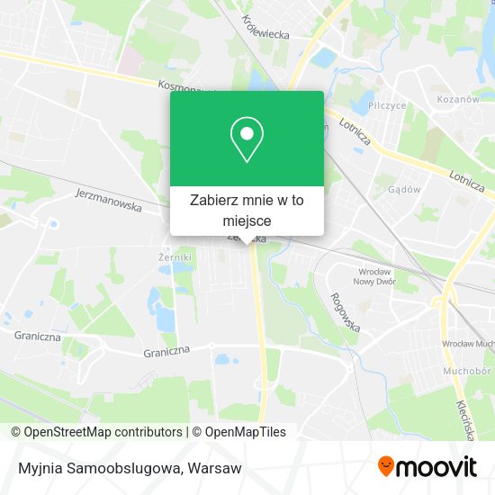 Mapa Myjnia Samoobslugowa