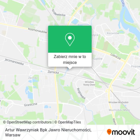 Mapa Artur Wawrzyniak Bpk Jawro Nieruchomości