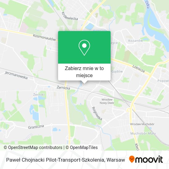 Mapa Paweł Chojnacki Pilot-Transport-Szkolenia