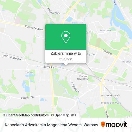 Mapa Kancelaria Adwokacka Magdalena Wesoła