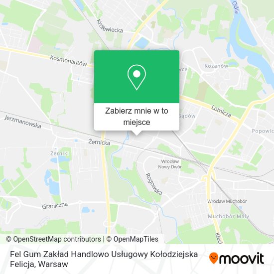 Mapa Fel Gum Zakład Handlowo Usługowy Kołodziejska Felicja