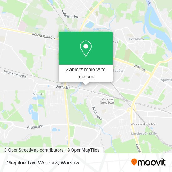 Mapa Miejskie Taxi Wroclaw