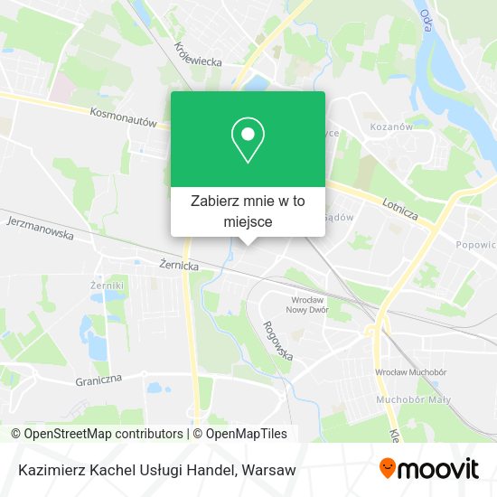 Mapa Kazimierz Kachel Usługi Handel