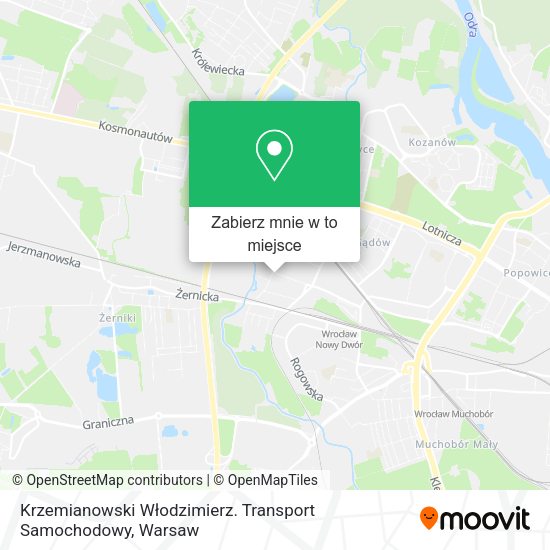 Mapa Krzemianowski Włodzimierz. Transport Samochodowy