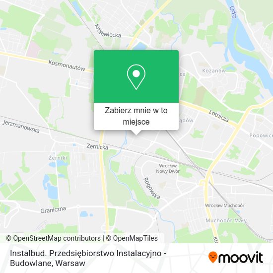 Mapa Instalbud. Przedsiębiorstwo Instalacyjno - Budowlane