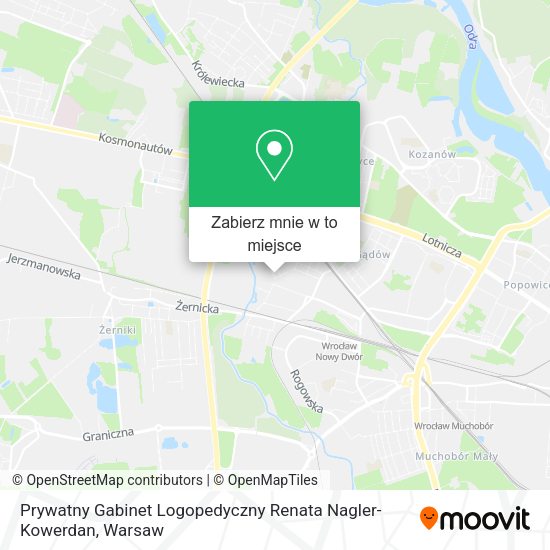 Mapa Prywatny Gabinet Logopedyczny Renata Nagler-Kowerdan