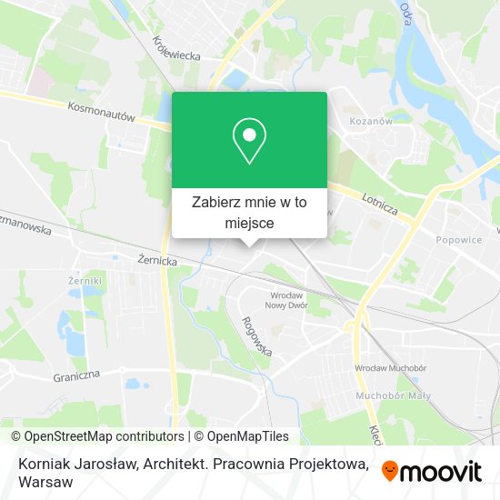 Mapa Korniak Jarosław, Architekt. Pracownia Projektowa