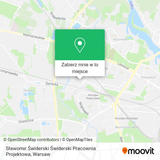 Mapa Sławomir Świderski Świderski Pracownia Projektowa