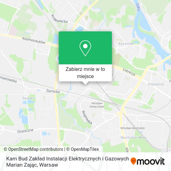 Mapa Kam Bud Zakład Instalacji Elektrycznych i Gazowych Marian Zając