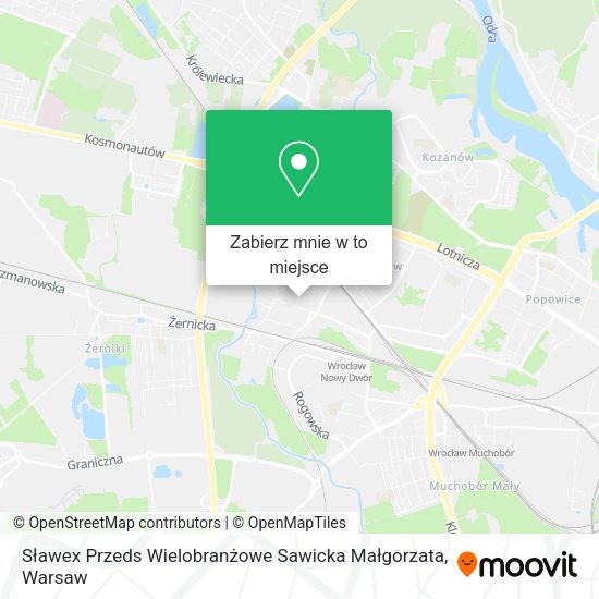 Mapa Sławex Przeds Wielobranżowe Sawicka Małgorzata