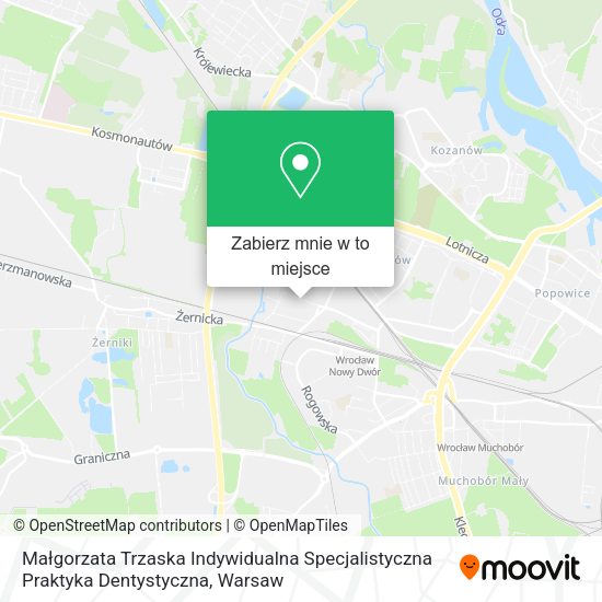 Mapa Małgorzata Trzaska Indywidualna Specjalistyczna Praktyka Dentystyczna