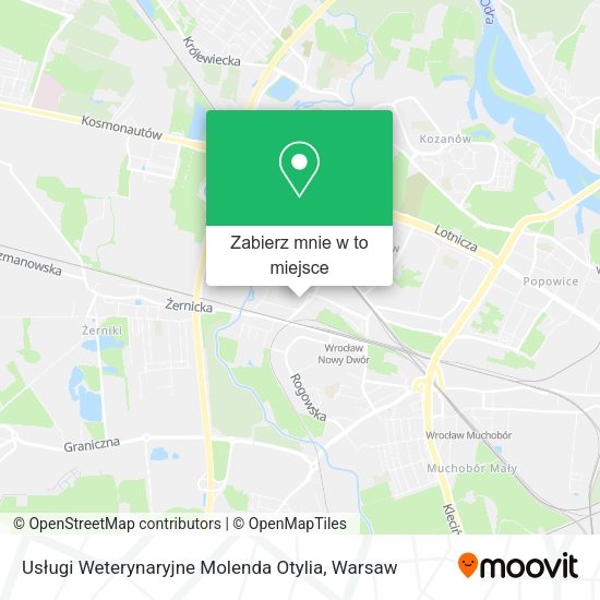 Mapa Usługi Weterynaryjne Molenda Otylia