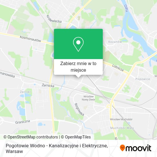 Mapa Pogotowie Wodno - Kanalizacyjne i Elektryczne